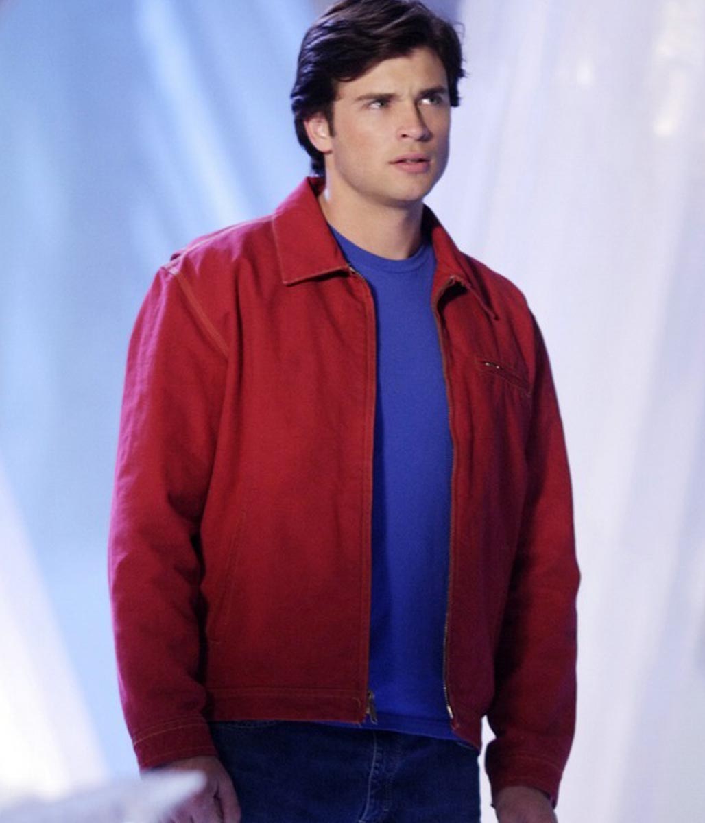 Tom Welling Superman Clark Kent Smallville Red Jacket