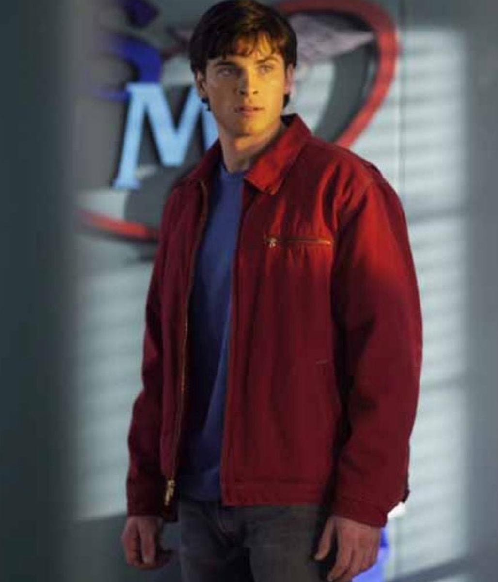 Tom Welling Superman Clark Kent Smallville Red Jacket