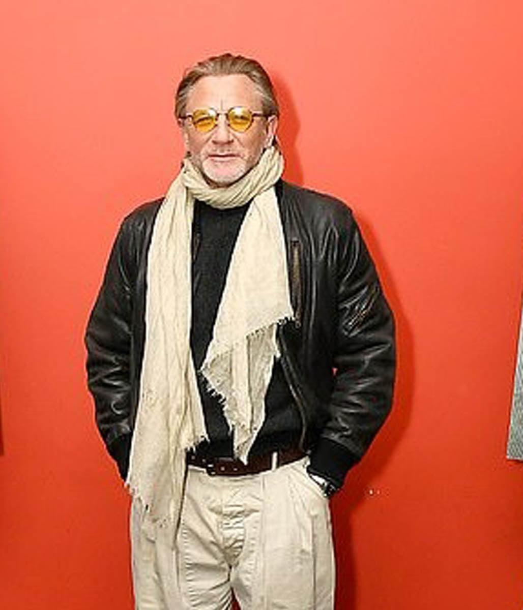 Daniel Craig Bomber Leather Jacket