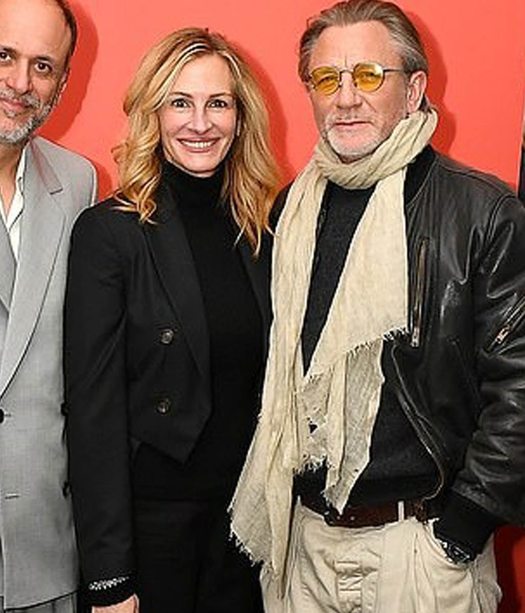 Daniel Craig Bomber Leather Jacket