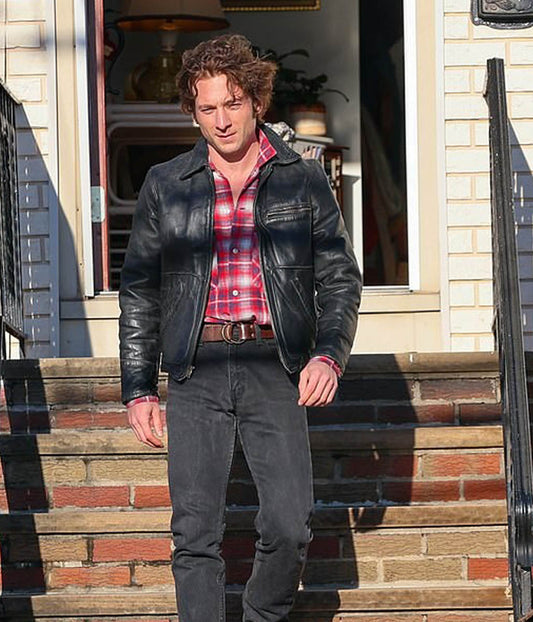 Jeremy Allen White Bruce Springsteen Biopic Leather Jacket