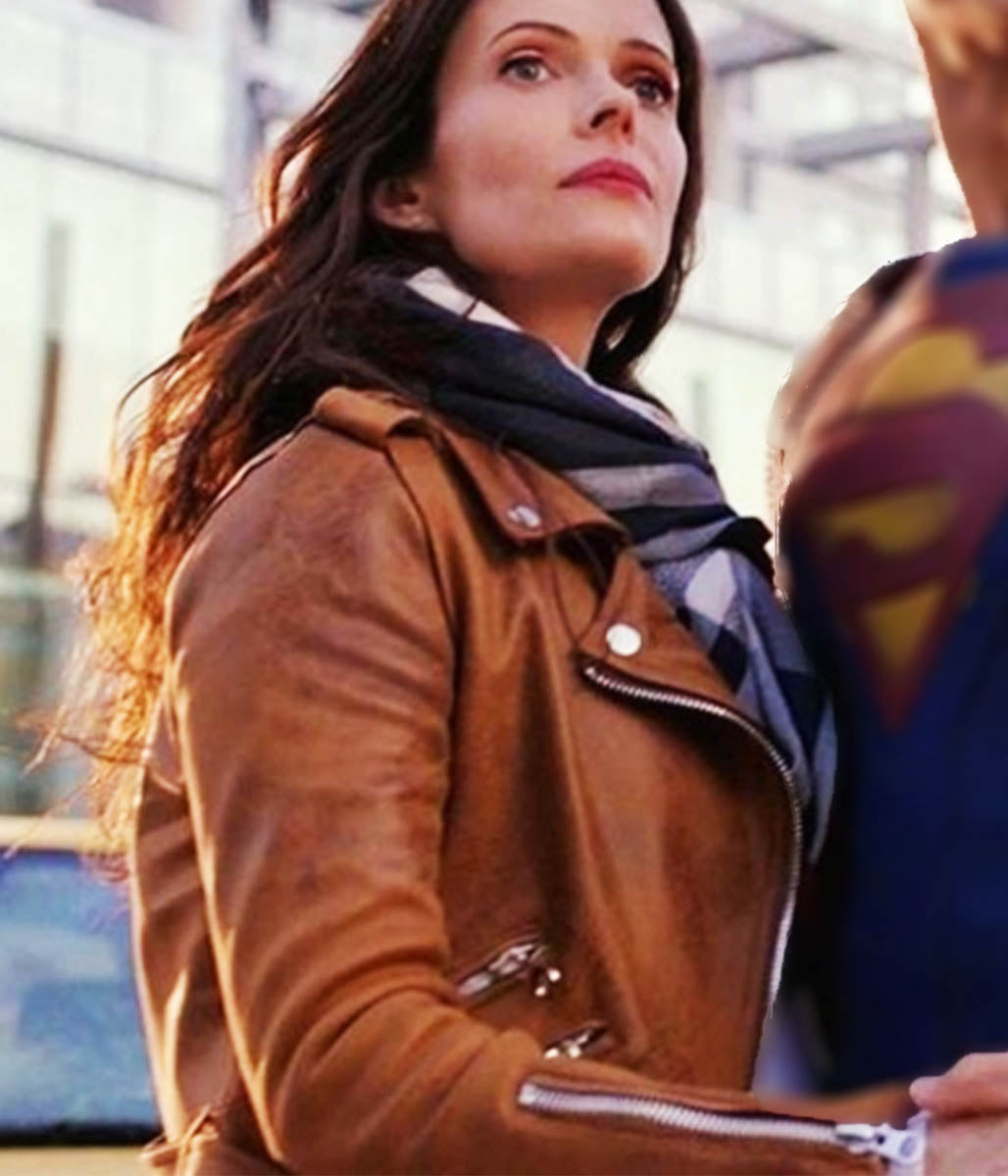 Superman and Lois Lane Bitsie Tulloch Superman Suede Jacket