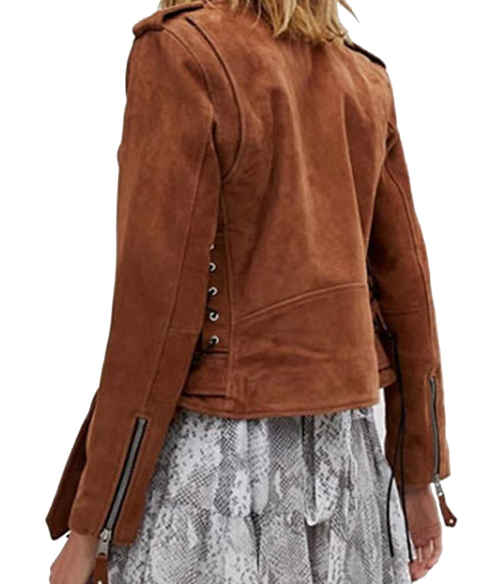 Superman and Lois Lane Bitsie Tulloch Superman Suede Jacket