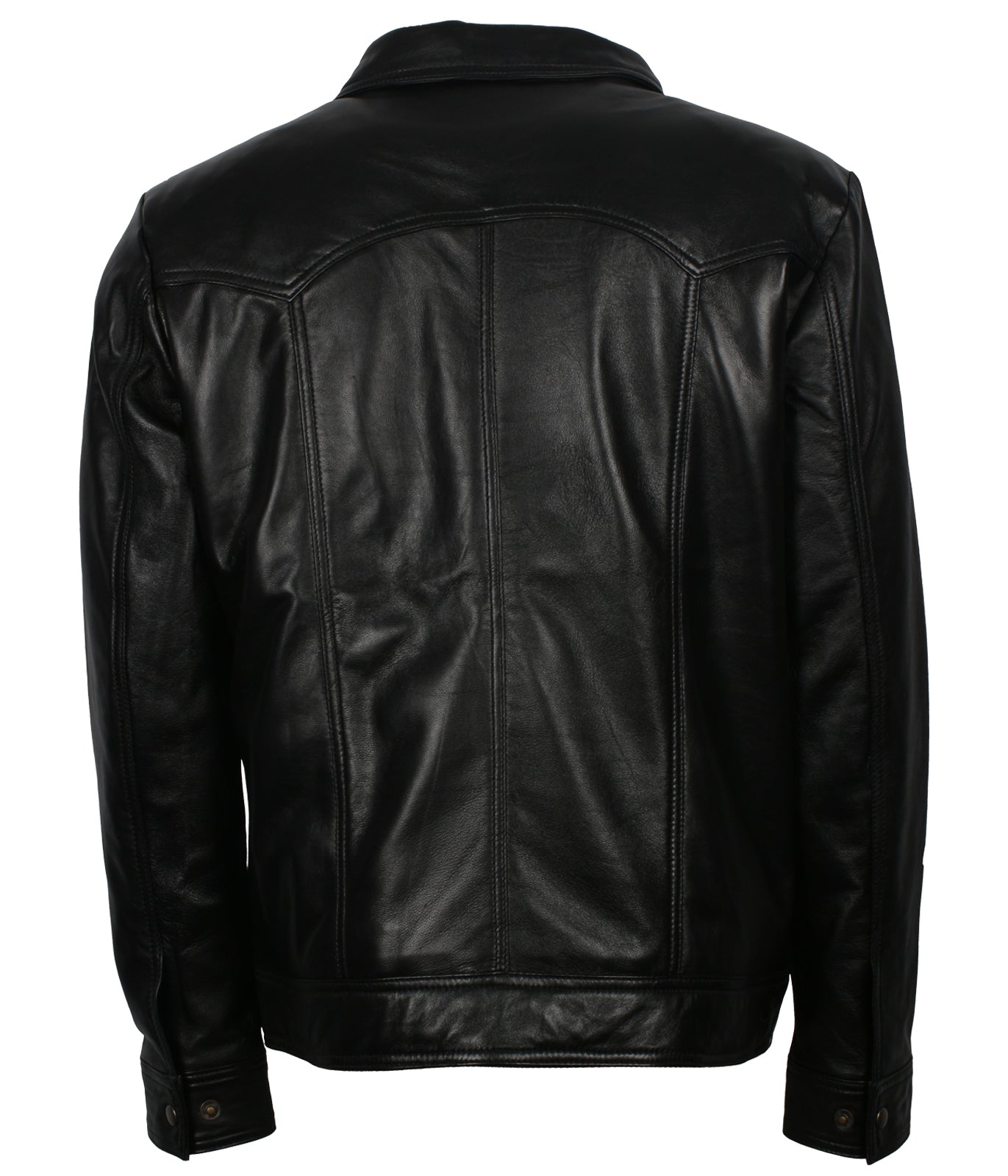 Fashion Men's Black Genuine Leather Jacket - Italian Mafia Al Pacino Inspired Leather Jacket