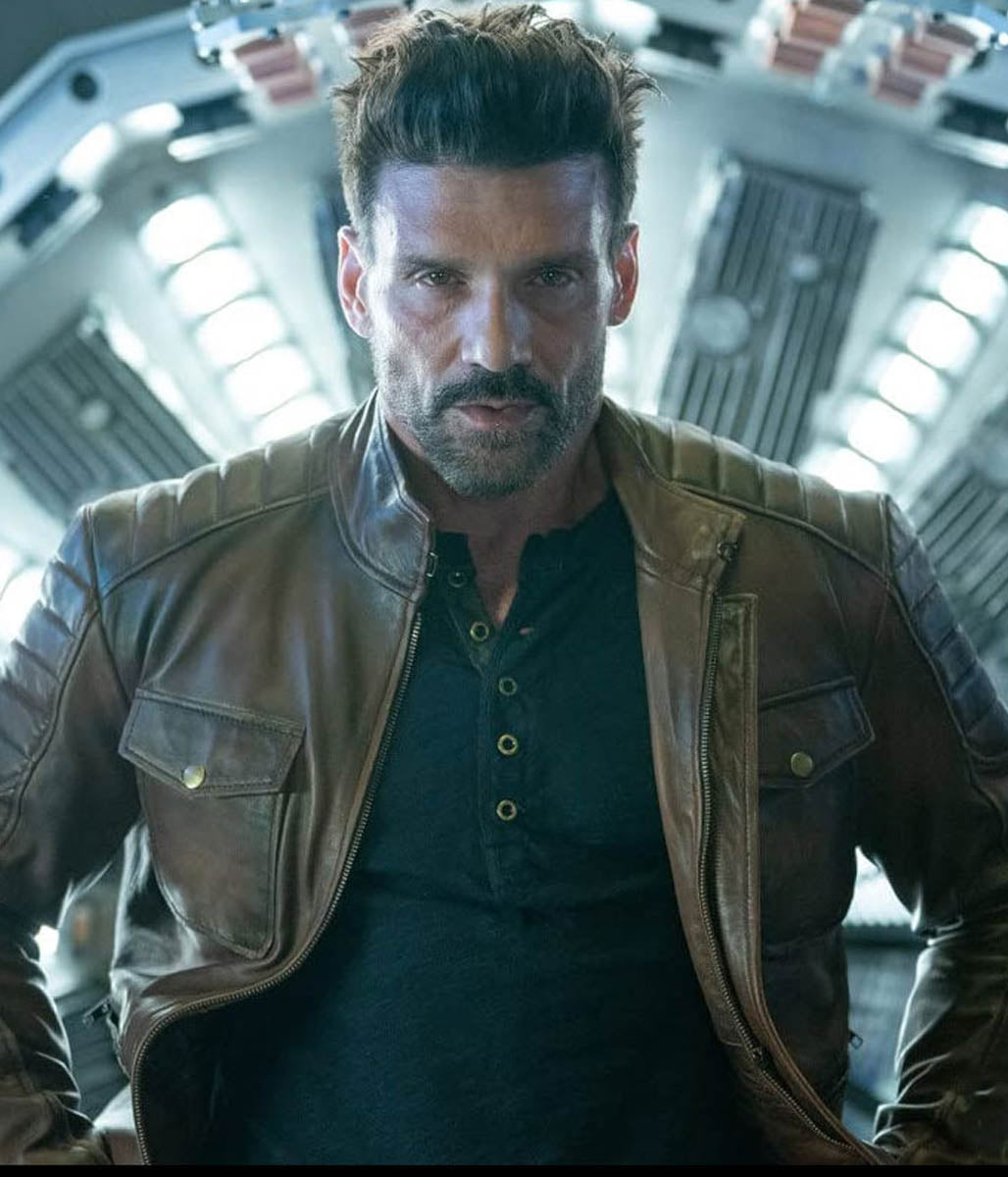 Roy Pulver Frank Grillo Boss Level Leather Jacket