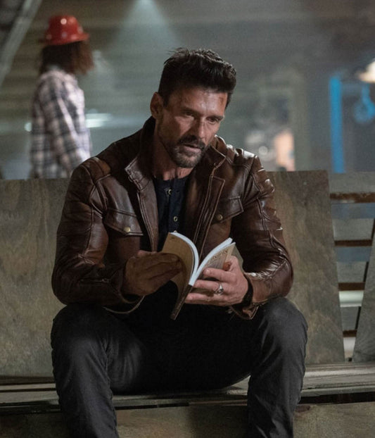 Roy Pulver Frank Grillo Boss Level Leather Jacket