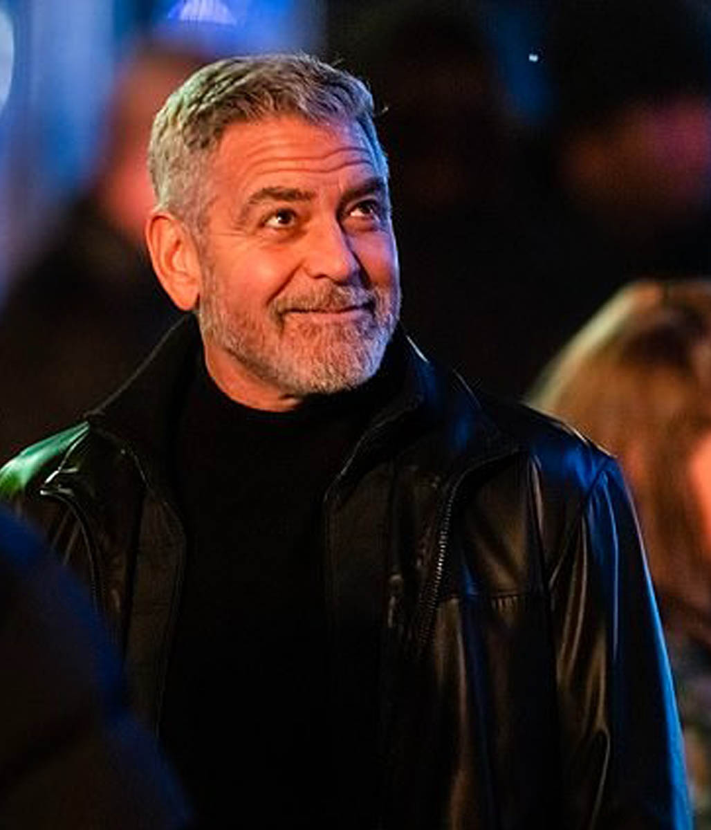 Wolfs George Clooney Leather Jacket