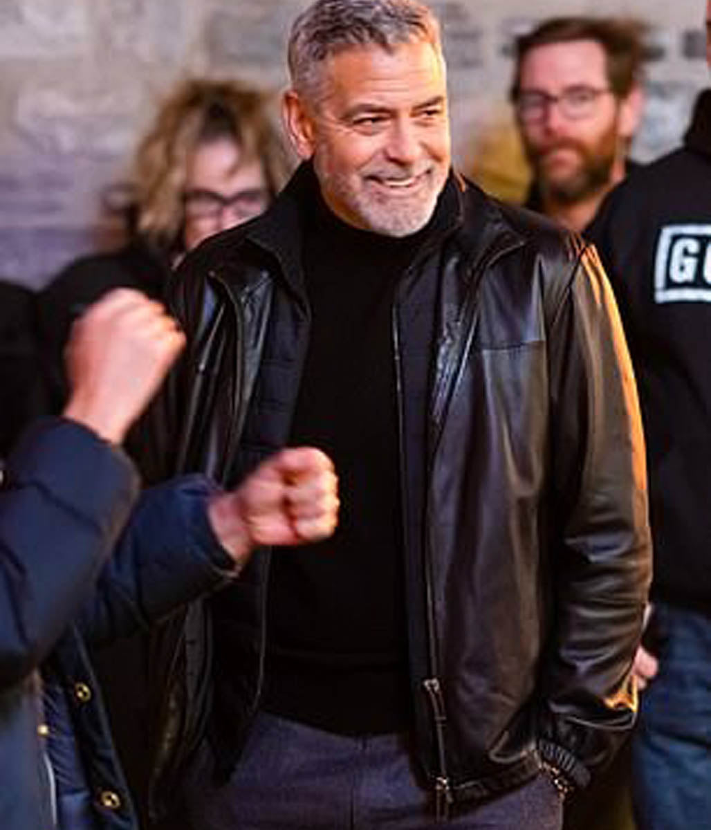 Wolfs George Clooney Leather Jacket