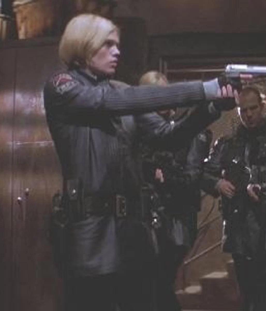 Bashira Kincaid Clea DuVall Mars Police Force Leather Coat