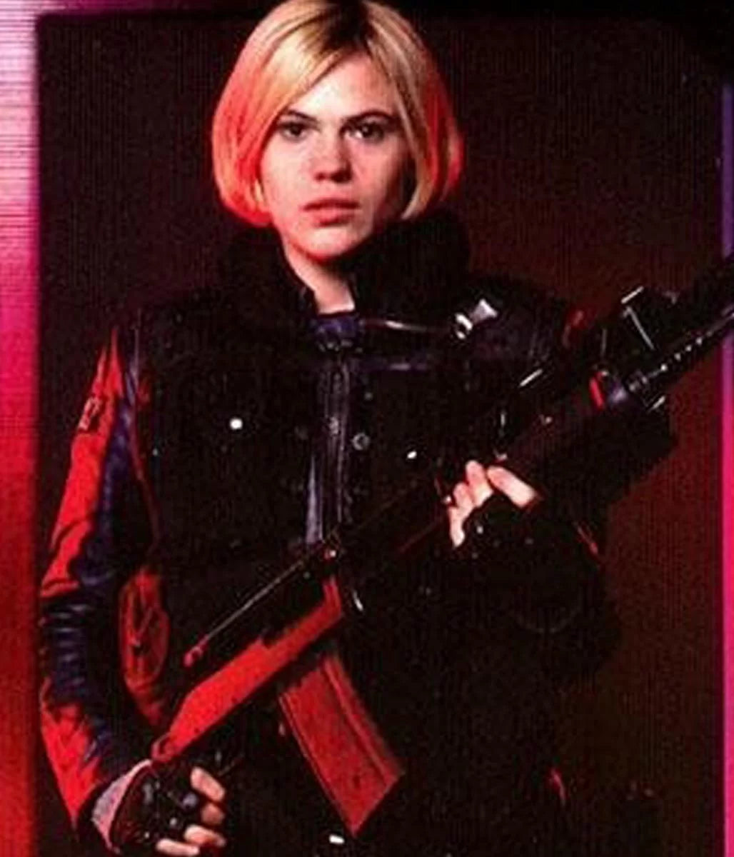 Bashira Kincaid Clea DuVall Mars Police Force Leather Coat