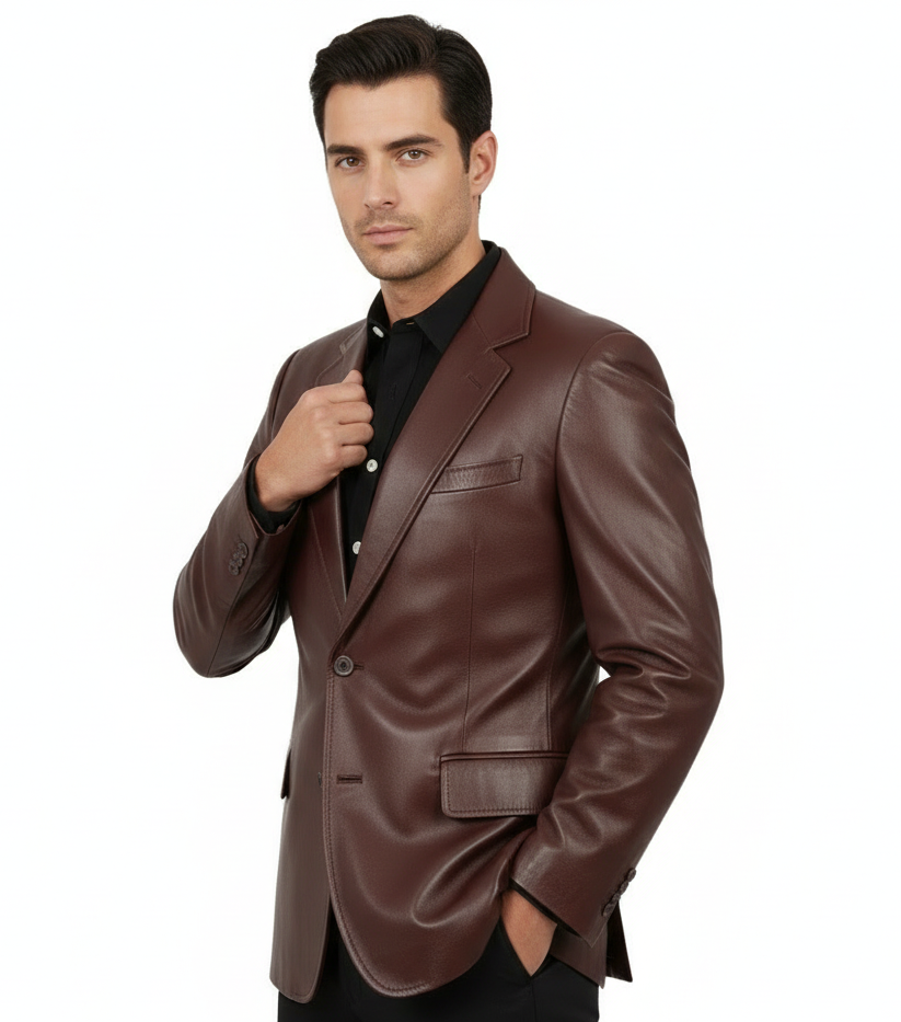 Goodfellas Henry Leather Blazer