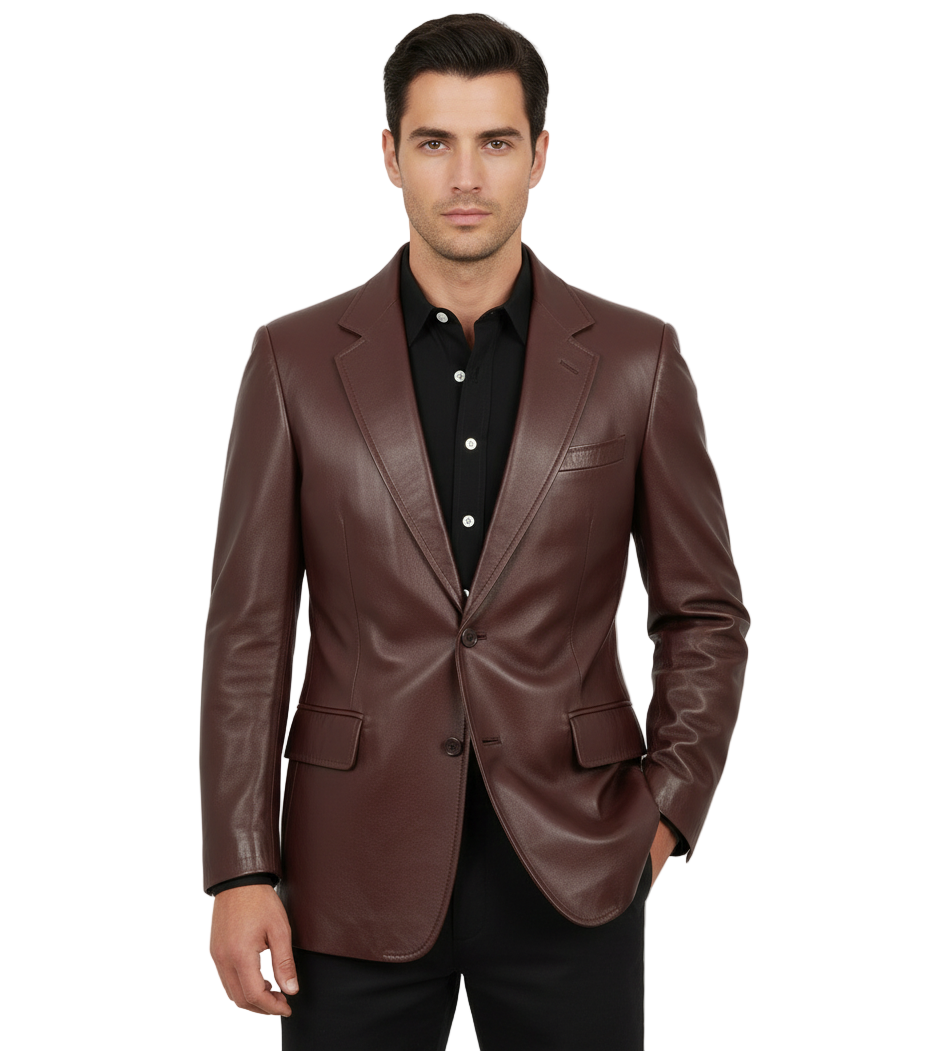 Goodfellas Henry Leather Blazer