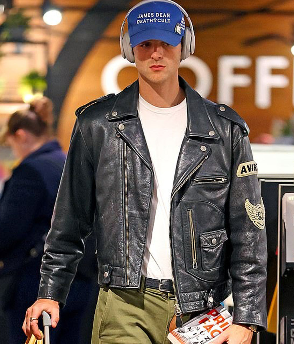 Jacob Elordi Motorcycle Leather Jacket