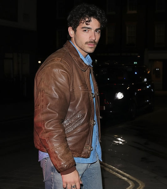 Joe Jonas Motorcycle Leather Jacket