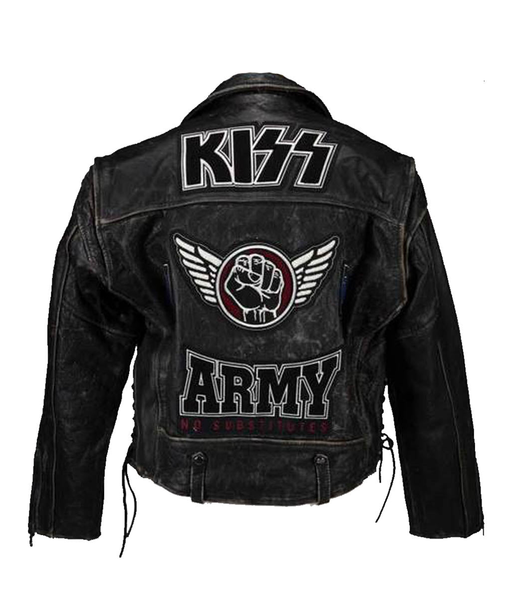 Kiss Army Leather Jacket