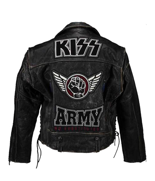 Kiss Army Leather Jacket