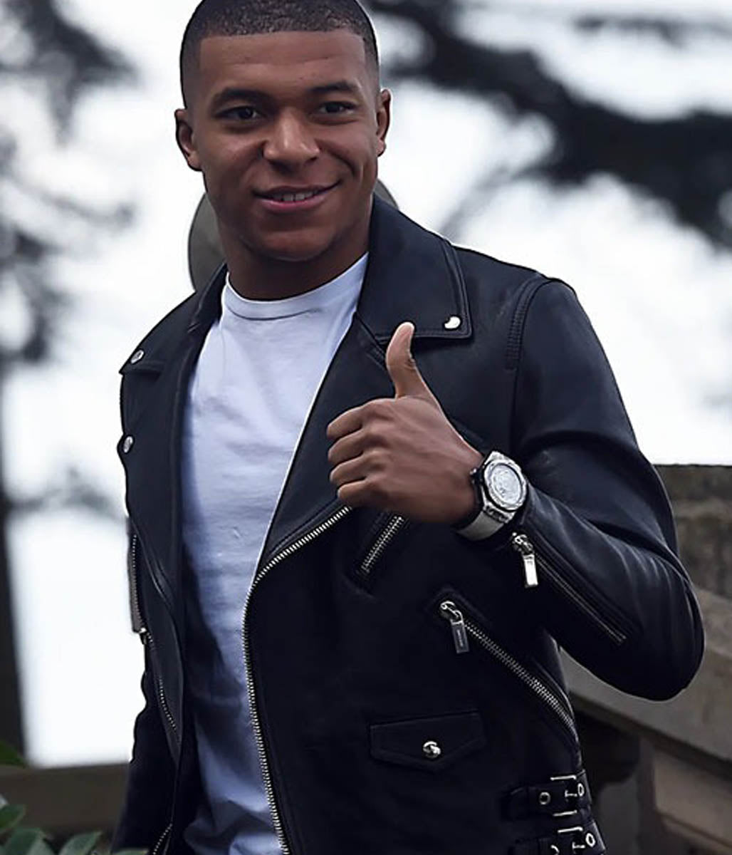 Kylian Mbappe Leather Jacket