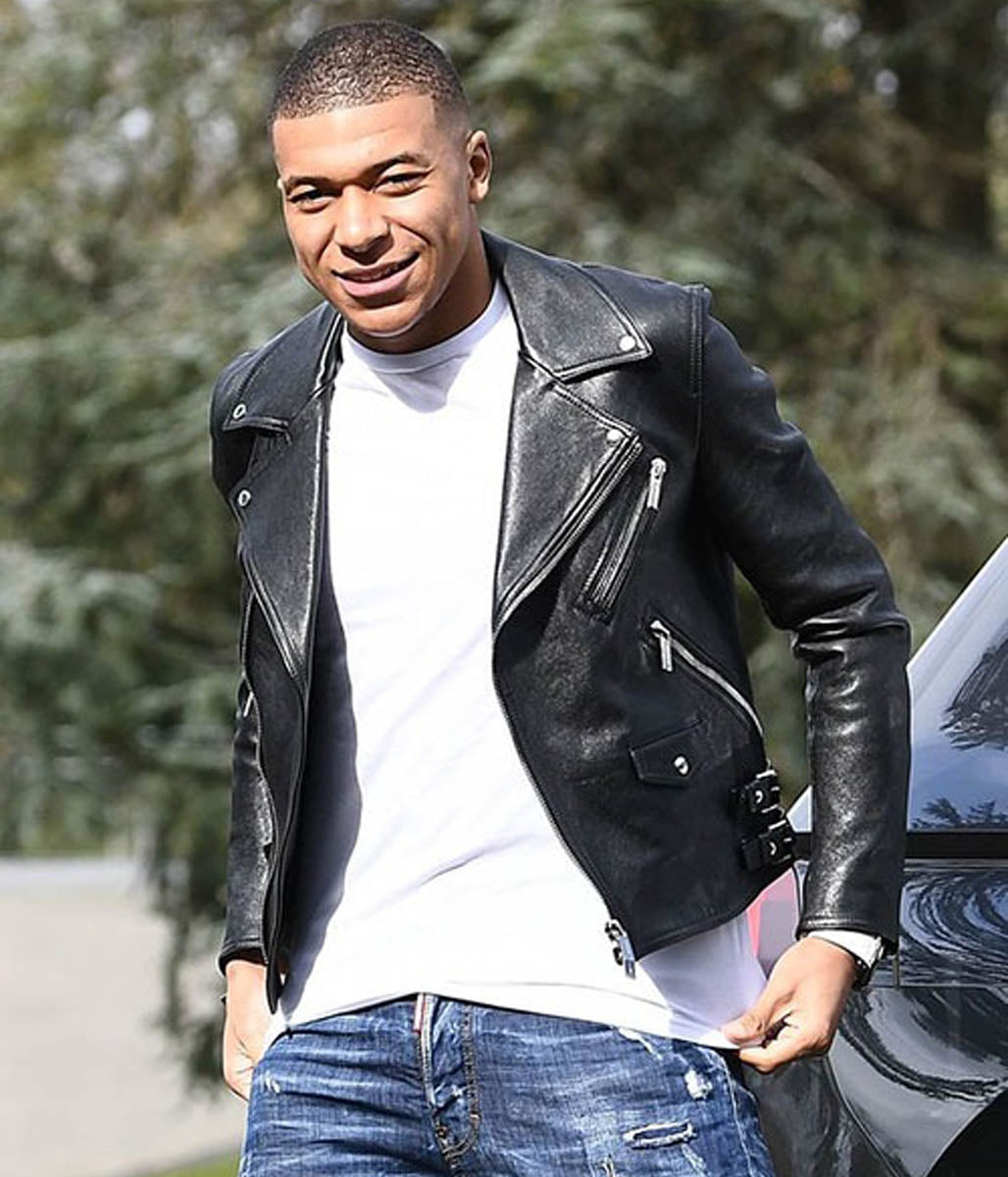 Kylian Mbappe Leather Jacket