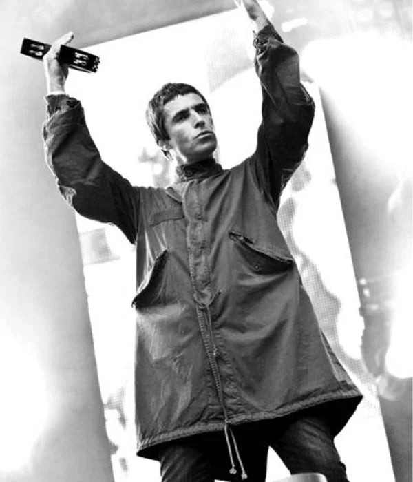 Liam Gallagher Green Cotton Coat