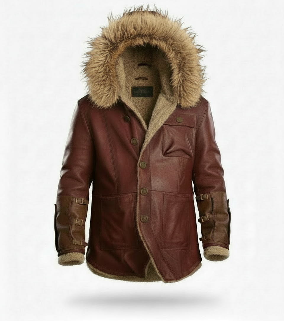 Mel Gibson Fatman Shearling Jacket