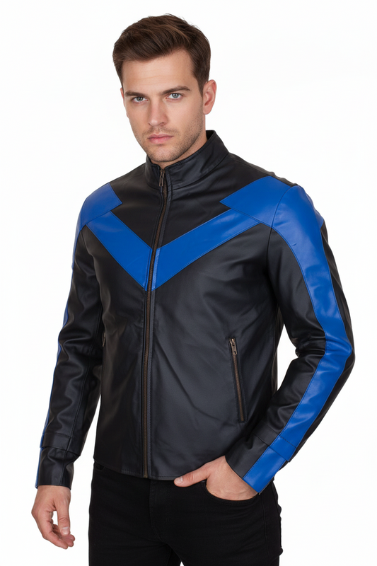 Nightwing Faux Leather Cosplay Jacket