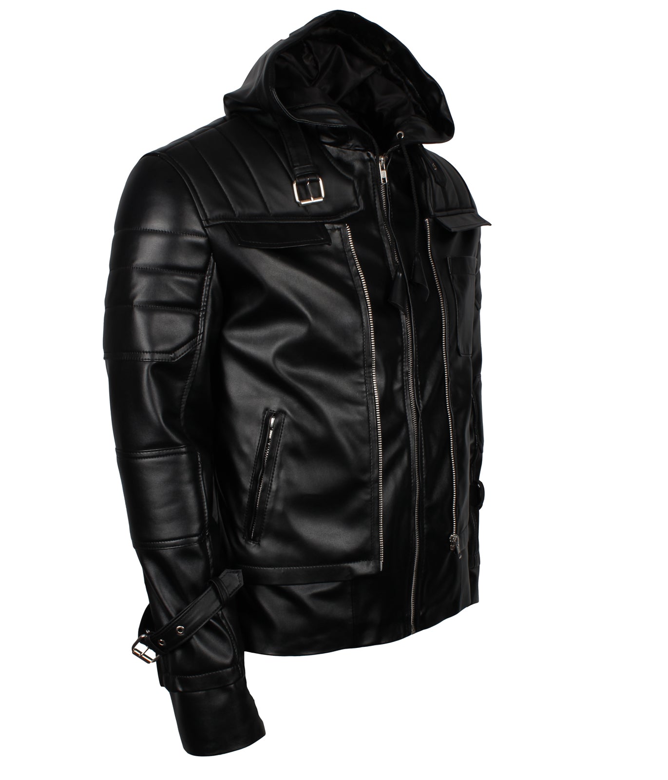 Arkham bat knight leather jacket