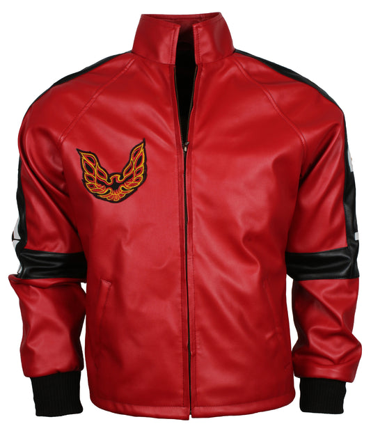 Motorbiker Red Bandit Faux Leather Jacket