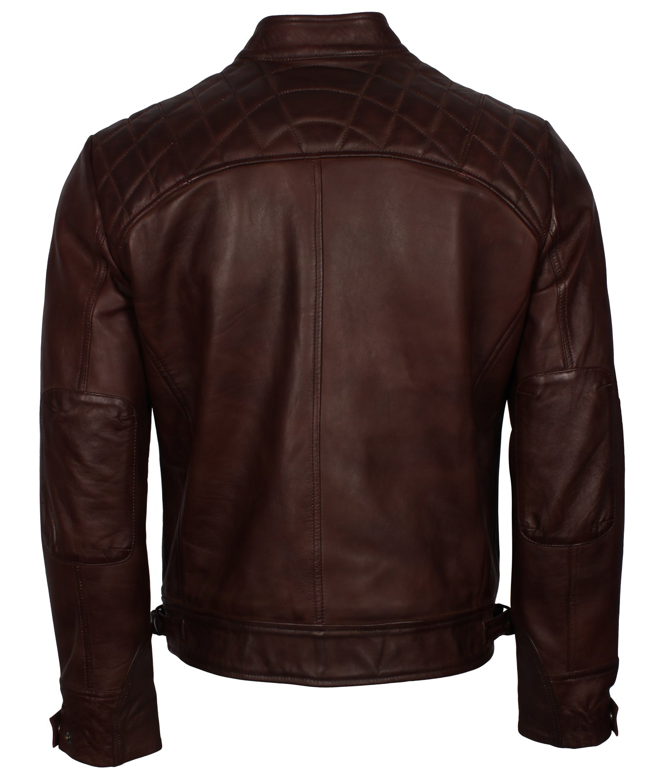 Men's Biker Dark Brown Vintage Leather Jacket