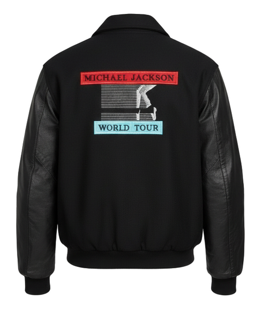Michael Jackson Bad Tour Varsity Jacket