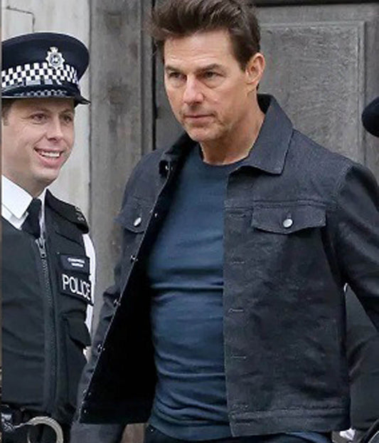 Tom Cruise Ethan Hunt Mission Impossible Fallout Black Jacket