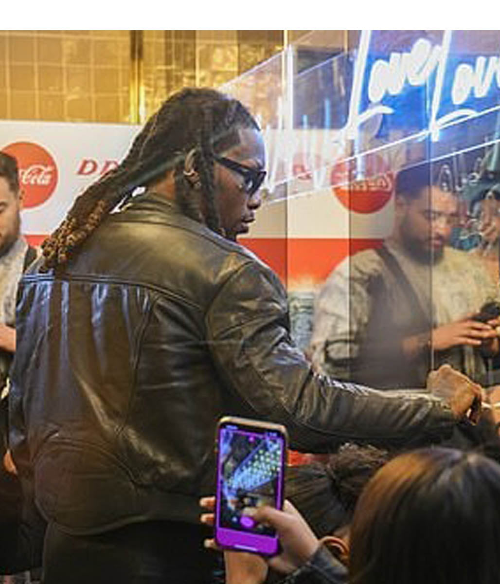 Offset Motorcycle Leather Jacket