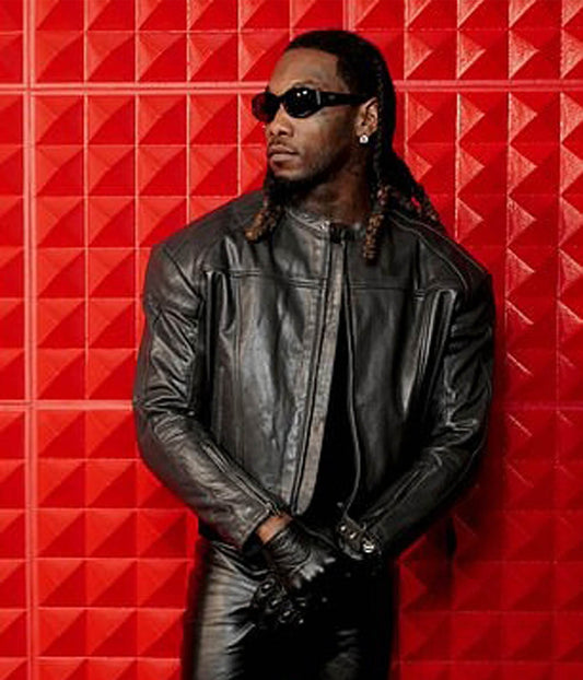 Offset Motorcycle Leather Jacket