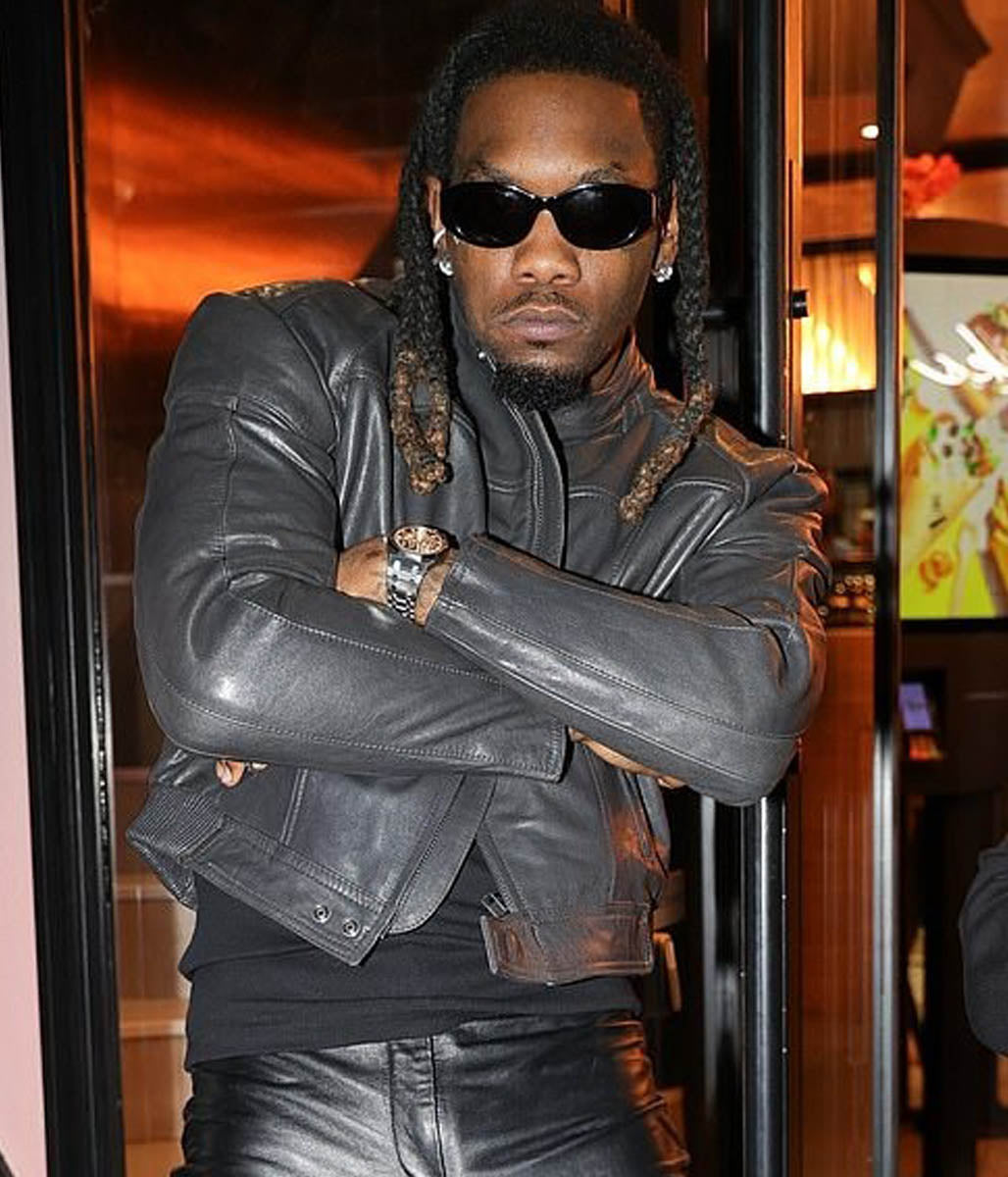 Offset Motorcycle Leather Jacket
