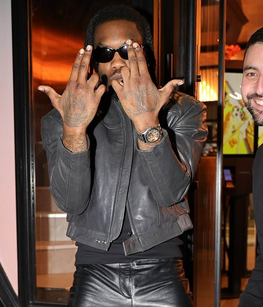 Offset Motorcycle Leather Jacket