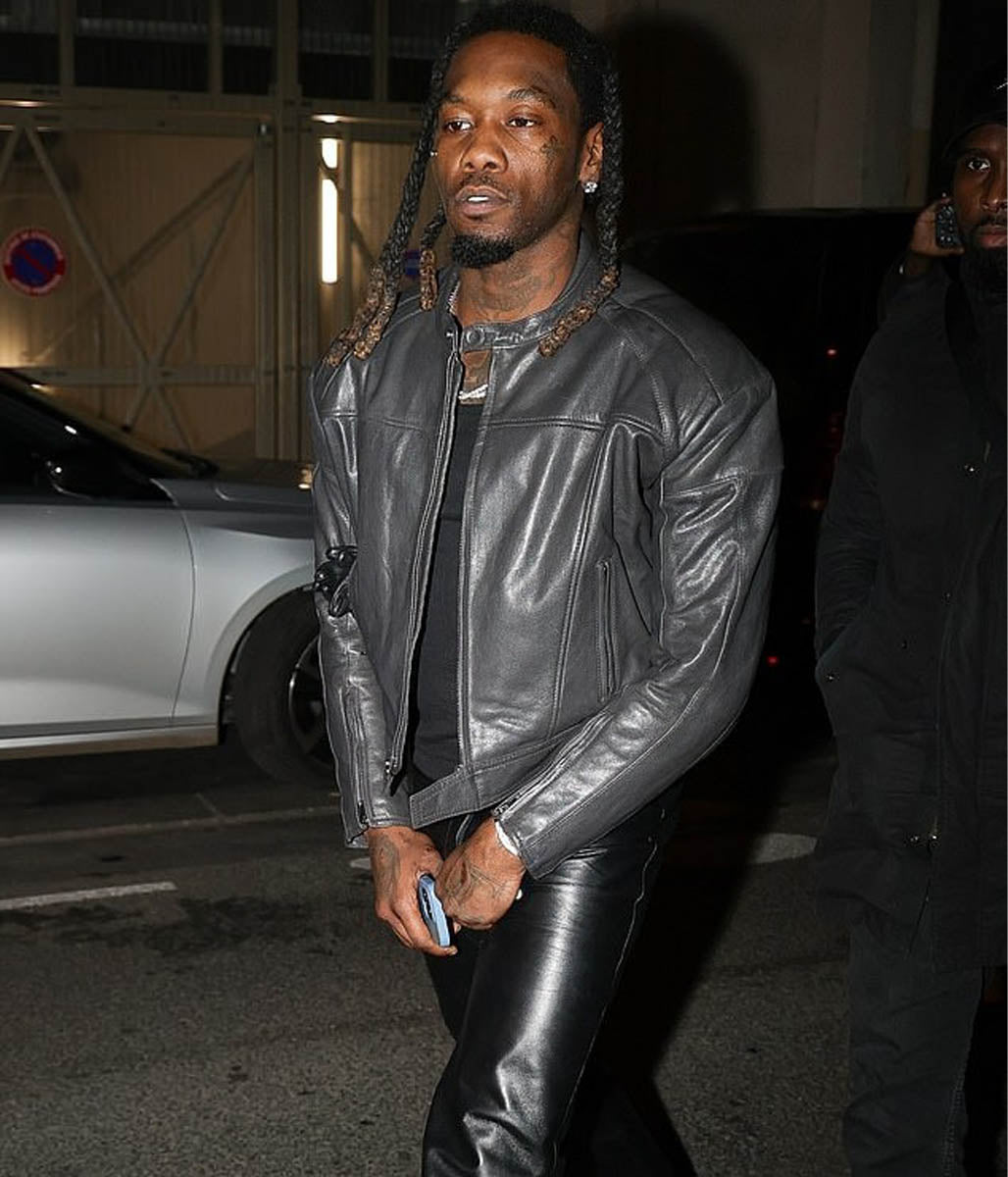 Offset Motorcycle Leather Jacket