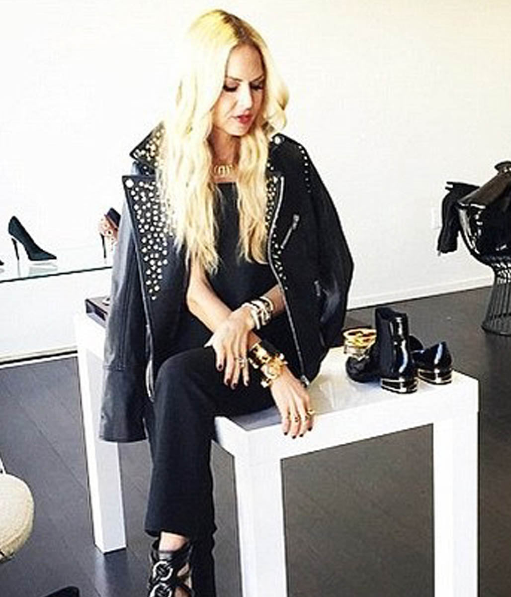 Rachel Zoe Studded Leather Jacket