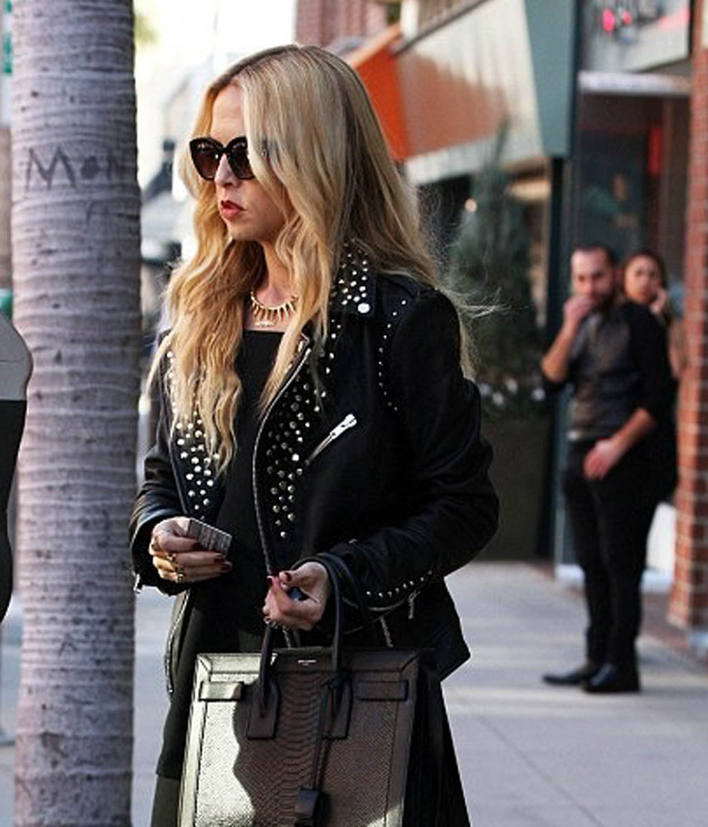 Rachel Zoe Studded Leather Jacket