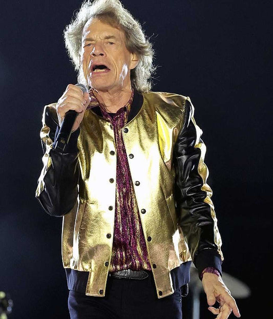 Rolling Stones Mick Jagger Golden Jacket