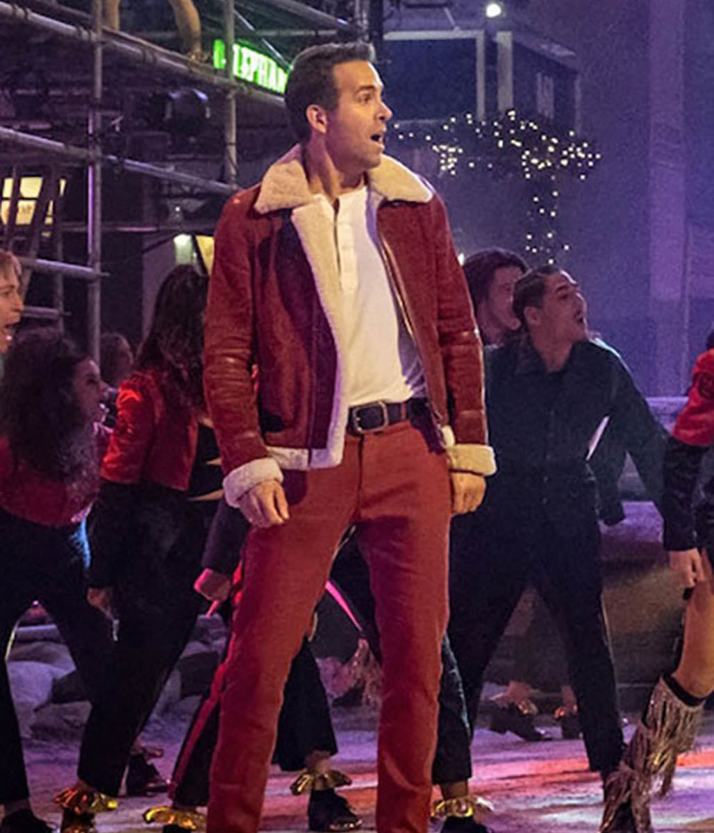 Red Suede Clint Briggs Ryan Reynolds Spirited Jacket