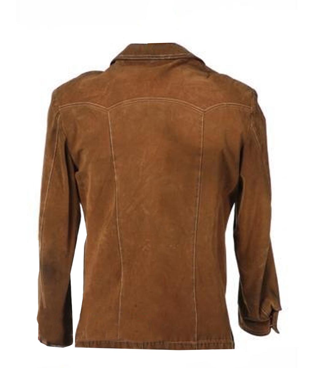 Tom Bishop Brad Pitt Spy Game Suede Jacket