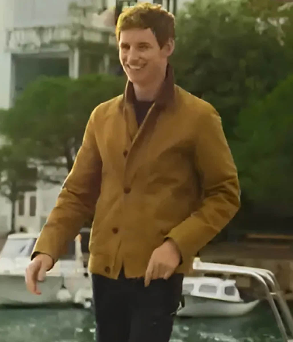 The Day of the Jackal Eddie Redmayne Jackal Brown Jacket