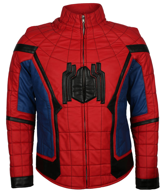 Tom Holland Spiderman Faux Leather Jacket