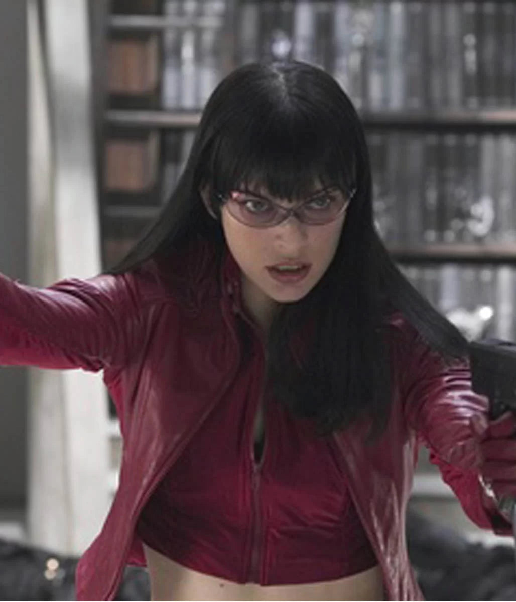Violet Song Jat Shariff Milla Jovovich Ultraviolet Violet Leather Jacket