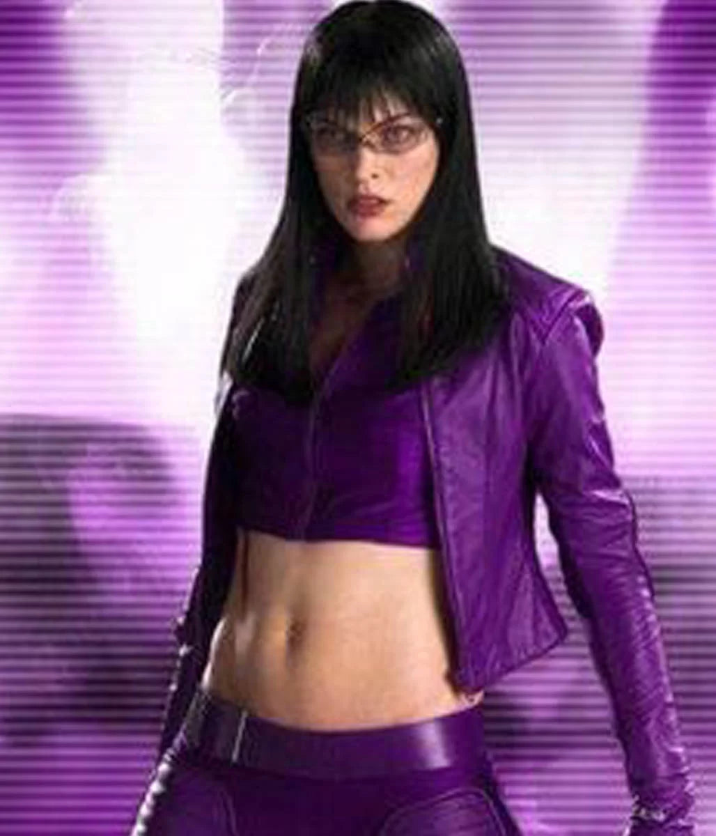 Violet Song Jat Shariff Milla Jovovich Ultraviolet Violet Leather Jacket