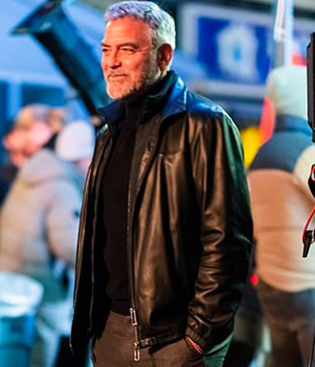 Wolfs George Clooney Leather Jacket