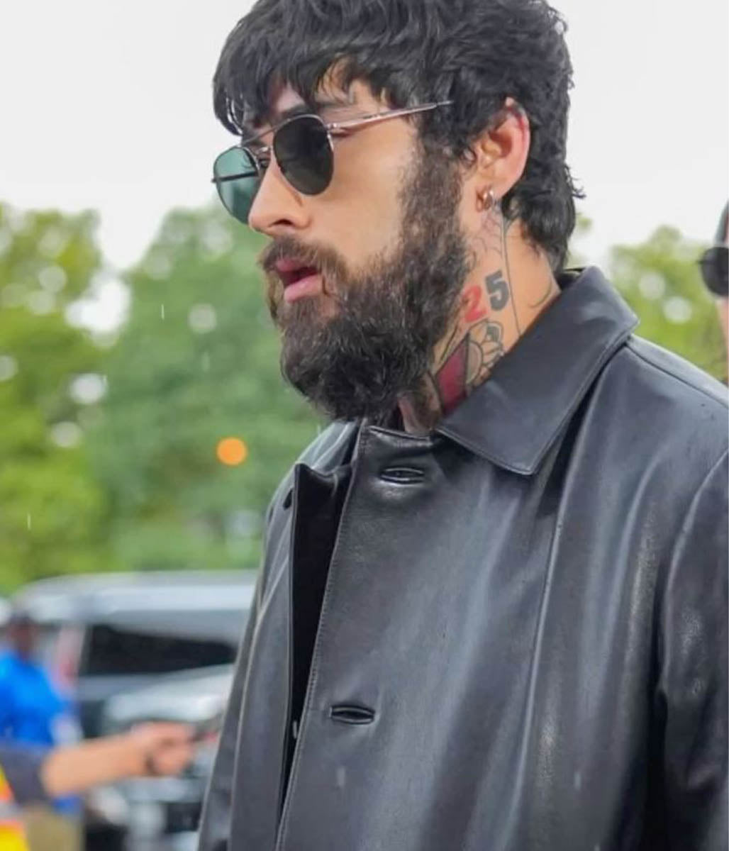 Zayn Malik Leather Coat