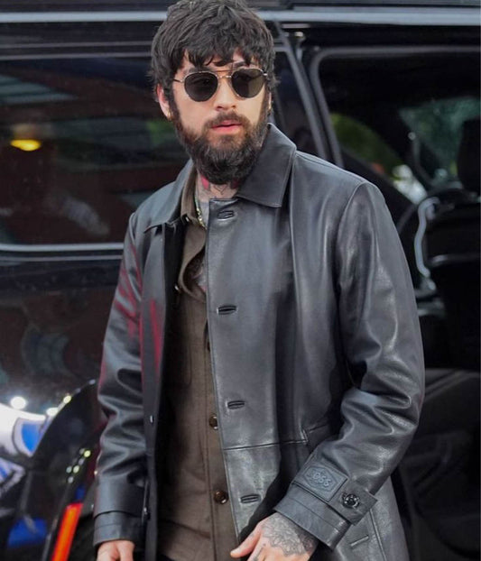 Zayn Malik Leather Coat