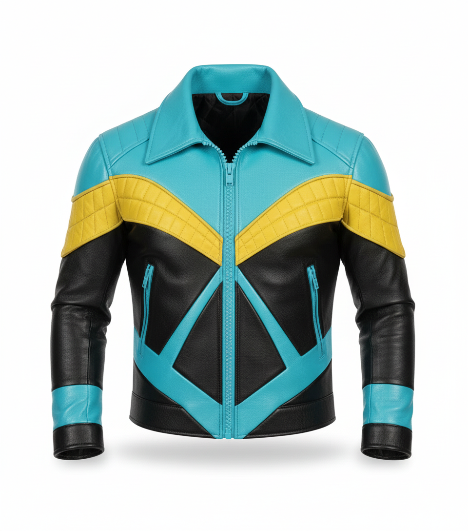 Batman 66 Nightwing Leather Jacket