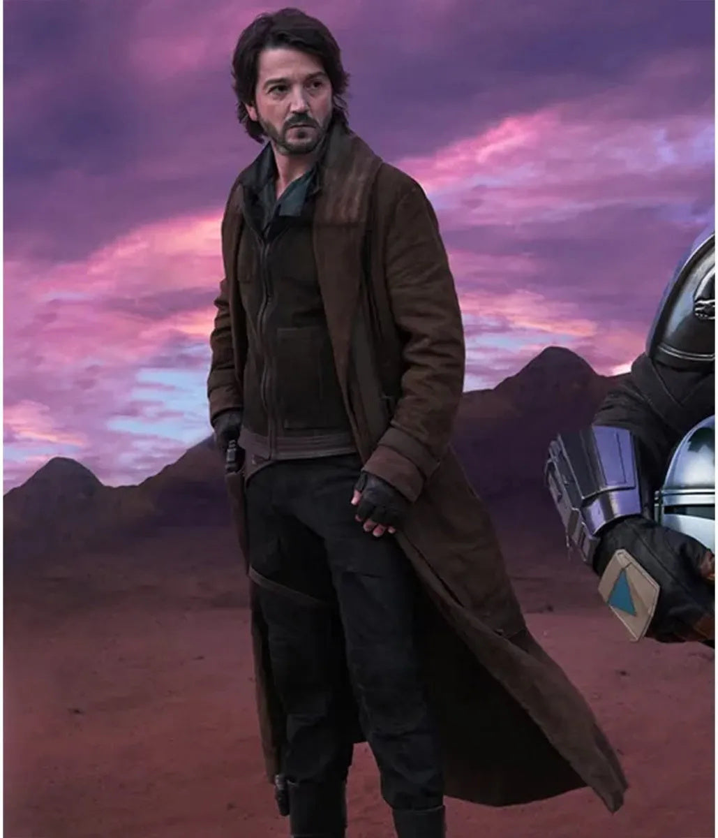 Diego Luna Cassian Andor Leather Coat