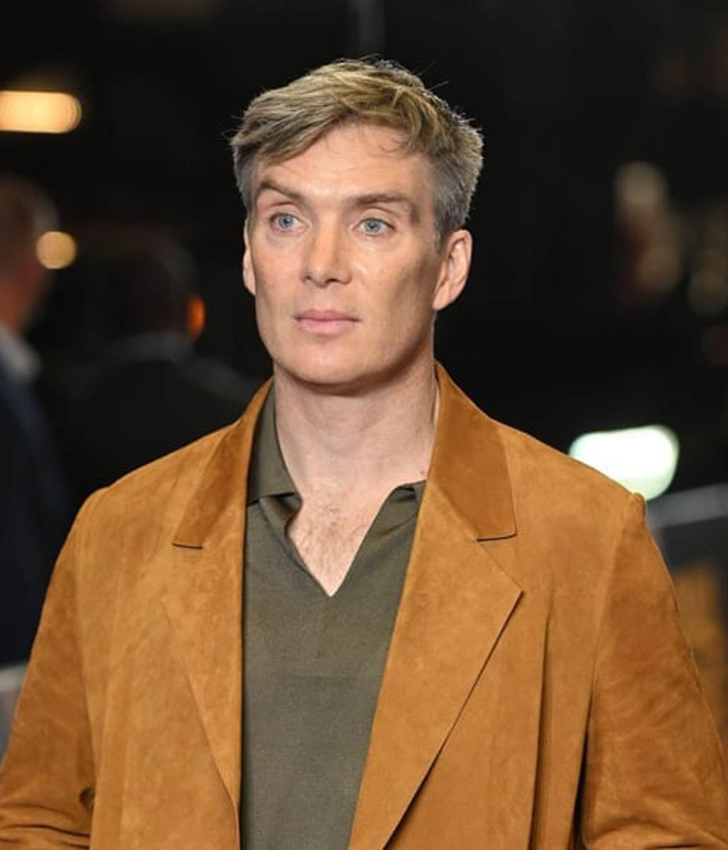Small Things Like These UK premiere Cillian Murphy Suede Blazer